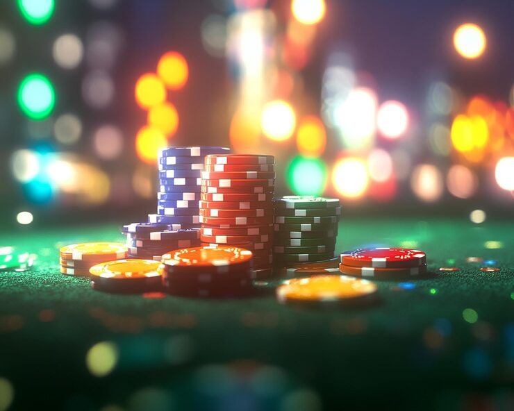 Live roulette wheel and betting table at sky77 login studio